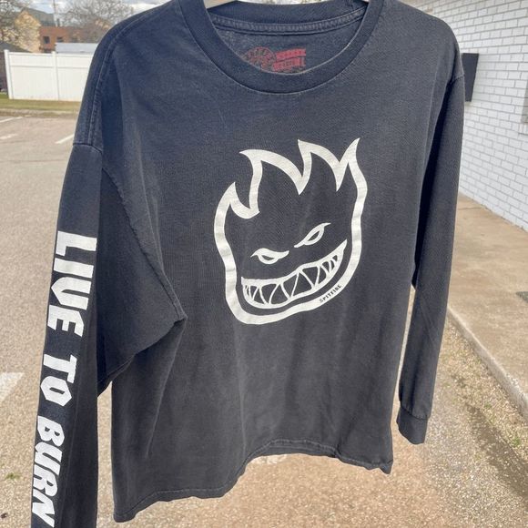 Spitfire Other - Vintage SPITFIRE Wheels Live to Burn Long-Sleeve Tee